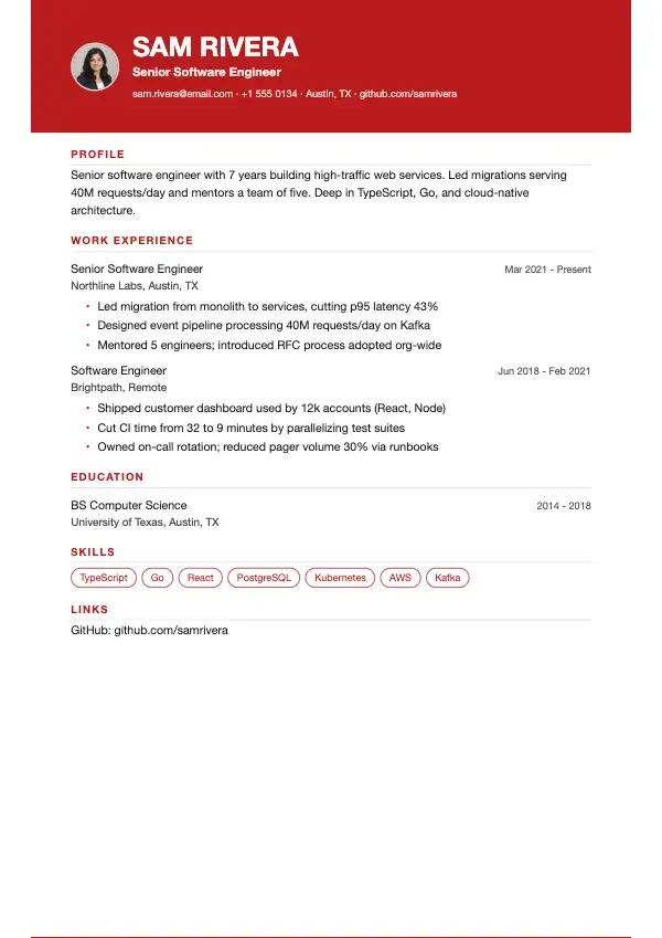 Creative Resume Templates: preview