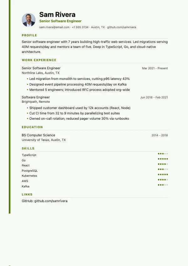 Teacher Resume Templates: preview